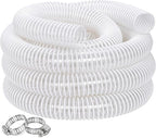 Dust Collection Hose 1-1/2 in × 5 ft Heavy Duty Clear Flexible PVC Reinforced by ZY-hosetube
