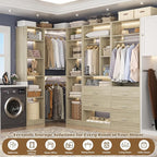 Corner Closet System with 5 Drawers, Closet Organizer System with 15+Shelvess & - Image 6