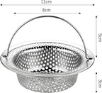 2 Pack Stainless Steel Sink Strainer Basket, Fine Mesh Drain Protector - Image 2