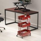 Simple Houseware 3-Tier Heavy Duty Metal Utility Rolling Cart - Image 2