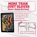KITCHEN PERFECTION XL Silicone Smoker Oven Gloves - Image 3
