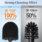 Toilet Bowl Brush Holder Set: 2 Pack Modern Deep Cleaning Bathroom Toilet - Image 2