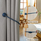 Magnetic Curtain Tiebacks 4 Pack Outdoor Rope Curtain Tie Backs Decorative - Image 4