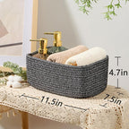 Small Storage Baskets for Organizing | Closet Organizer Bins | Shelf Toy Basket - Image 3