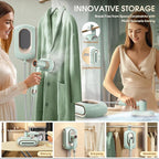 Newbealer 2In1 Pro Steam Station Iron, 1550W Turbo 3-level Steam & 3 Dry Heat - Image 2