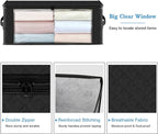 HomeHacks Storage 4-Pack Clothes Organizer Storage Bags Foldable Storage Box - Image 3