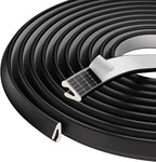 V Shape Foam Weather Stripping Door Frame Seal Strip 33FT Black, Draft Stopper by KNEELISA