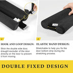 fowong Door Draft Stopper 30" to 36" Soundproofing Under Door Draft Blocker - Image 2