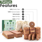 ecoKiwi Cedar Blocks for Clothes Storage Super Bundle Box - Image 2