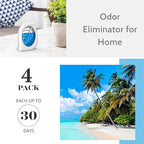 Air Deodorizer, 4 Pack, Ocean Scent, Odor Eliminator - Image 3