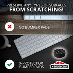X-Protector Cabinet Door Bumpers 100 PCS Small Black Rubber Pads 3/8' - Image 3