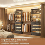 Aheaplus Closet System, 6-15Ft Closet Organizer - Image 6