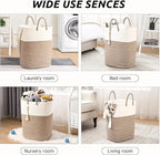 Woven Laundry Basket for Clothes, 80L Large Rectangle Laundry Hampers - Image 6