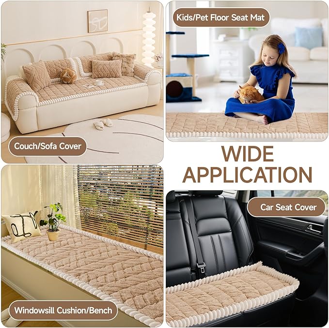 OTOB Couch Cover for Dogs Washable Pet Friendly, Non Slip Plush Funny Fuzzy - Image 8
