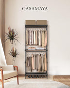 Clothes Rack, Portable Closet, 27.6 Inch Wardrobe Closet, Clothes Storage - Image 2
