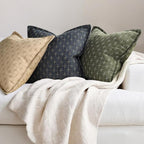 ZWJD Pillow Covers 26x26 Set of 2 Soft Polyester Textured Pillow Covers - Image 4