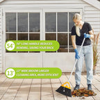 Outdoor Broom with 54'' Long Handle, Heavy Duty Broom - Image 4