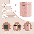 Ypati Handwoven 4 Gallon Rattan Trash Can - Image 4