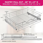 HOLDN’ STORAGE Heavy-Duty Premium Collection Pull Out Cabinet Organizer - Image 3