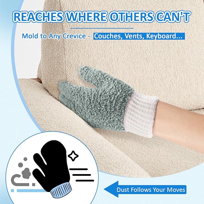 MIG4U Microfiber Dusting Gloves House Cleaning Glove - Image 6
