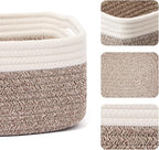 Small Storage Baskets for Organizing | Closet Organizer Bins | Shelf Toy Basket - Image 2