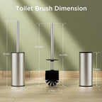 Toilet Brush and Holder Set, Toilet Bowl Brush - Image 6