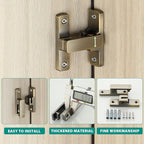 90/180 Degree Flip Latch Gate Latch, Heavy Duty Black Safety Door Lock Enhanced - Image 5