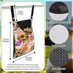 Butterfly Clothespin Bag with Hanging Sunflowers Rose Hook Waterproof Clothes - Image 6