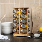 Orii 20 Jar Bamboo Spice Rack - Image 5