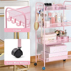 TOOLF 4 Tier Rolling Utility Cart - Image 2