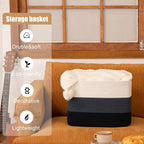 Storage Baskets for Organizing, 2 Pack Woven Basket for Storage, Rectangle - Image 4