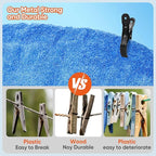 10 Pack Metal Beach Towel Clips, Large Beach Chair Clips - Image 3