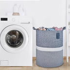 COMSE Extra Large Blanket Basket, Tall Woven Storage Basket, Nursery Hamper - Image 7