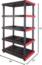 CX Craftsman, 5-Tier Highly Durable Storage Rack, 200lbs/shelf, Interlocking - Image 3