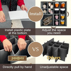 1 Pack Shoe Organizer for Closet, Adjustable Shoe Box Storage Containers - Image 3