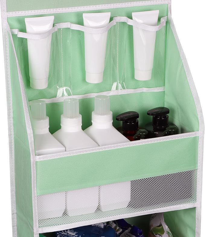 Univivi 5-Shelf Fabric Door Storage Over Door Hanging Organizer - Image 2
