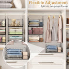 5 Tier Extra Large Closet Hanging Organizer - Image 3