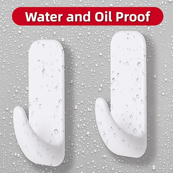 Wall Hooks for Hanging Heavy Duty, Medium 22 Self Adhesive Wall - Image 5