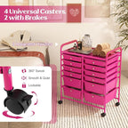GOFLAME 12-Drawer Rolling Storage Cart, Mobile Utility Cart - Image 5