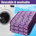 16.5 inch Mop Pads Refills, 3 Pack Microfiber Reusable Replacement Mop Pads - Image 5