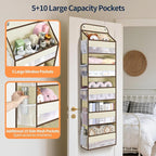 Yecaye Over The Door Organizer Storage, 5-Tier Heavy Duty Door Organizers - Image 3