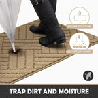 Door Mat Indoor Doormat, Heavy Duty Low-Profile Entrance Rugs, Absorbent Resist - Image 3