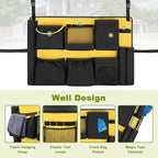 32-55 Gallon Trash Can Caddy Bag, Garbage Bin Apron Caddy - Image 4