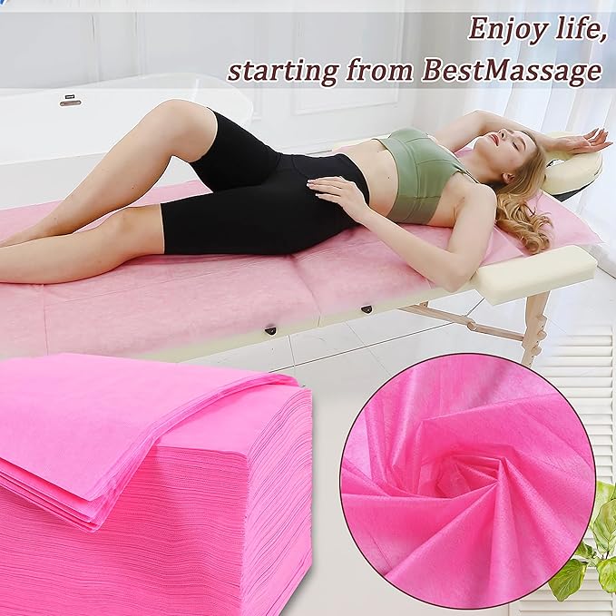 400 Pcs Disposable Bed Sheets 31" x 71" Massage Table Sheets Non Woven Fabric - Image 3