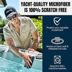 TUBTEK Microfiber Hot Tub Surface Cleaner Towels – Hot Tub Cover Cleaner & - Image 2