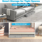 Under Bed Storage Container Bins 2 Pack, 4.5 Inch Slim Low Profile Underbed - Image 5