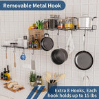 4 Pack Garage Wall Shelf, Wall Mounted Storage Shelves, Heavy Duty Metal Shelves - Image 5