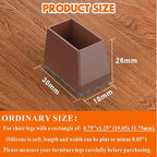 Rectangle Chair Leg Protectors for Hardwood Floors - Image 2