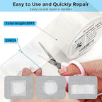 White Window Screen Repair Tape, 2 in X 30 FT Kit - Image 2