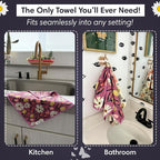 Microfiber Hand Towel & Washcloth Set of 2 - Image 3